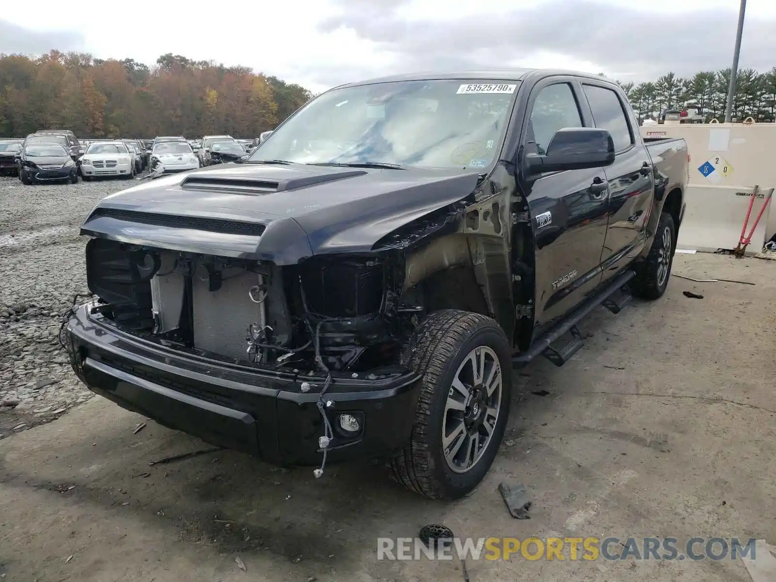 2 Photograph of a damaged car 5TFDY5F10LX903333 TOYOTA TUNDRA 2020