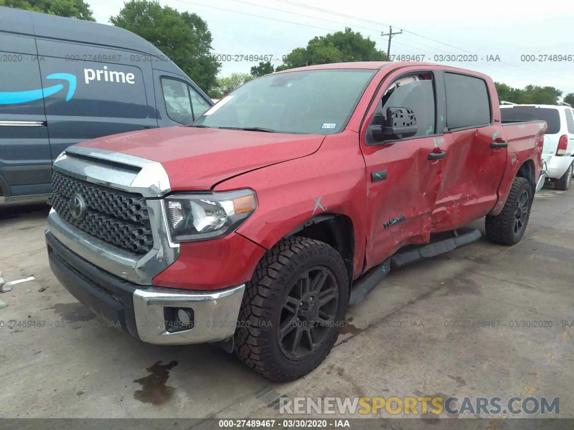 2 Photograph of a damaged car 5TFDY5F10LX916714 TOYOTA TUNDRA 2020