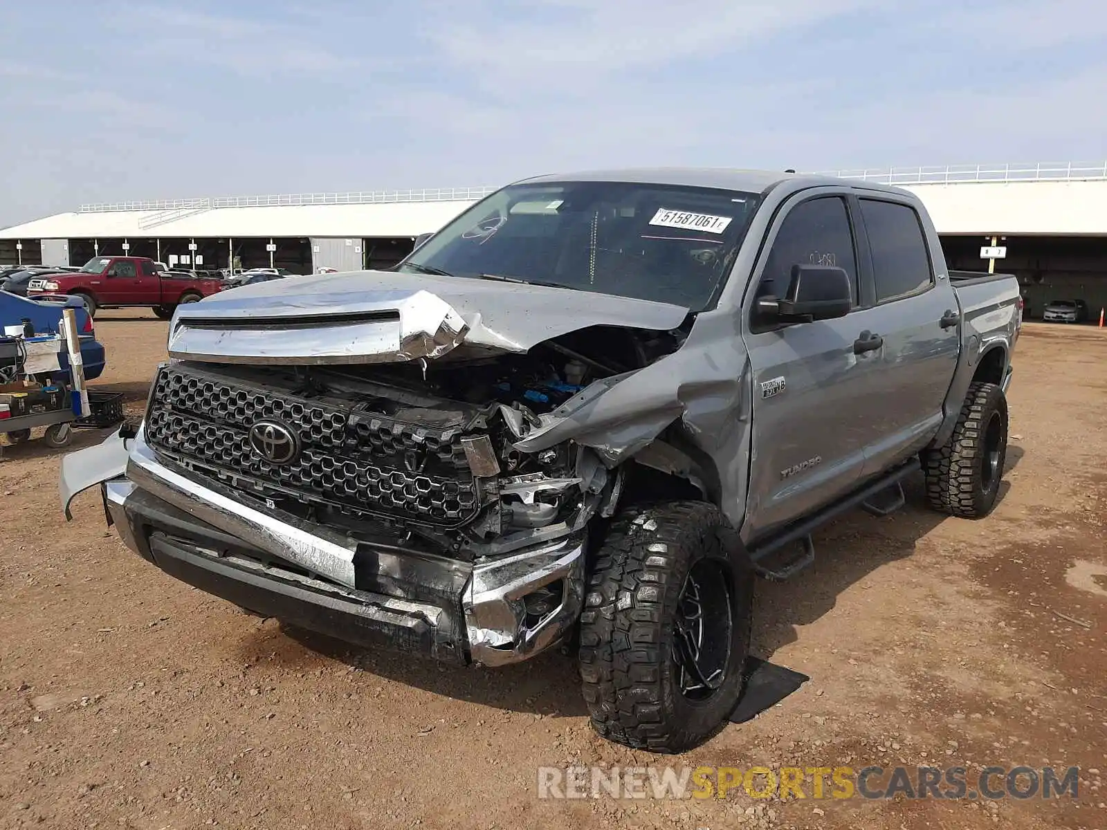 2 Photograph of a damaged car 5TFDY5F10LX928975 TOYOTA TUNDRA 2020