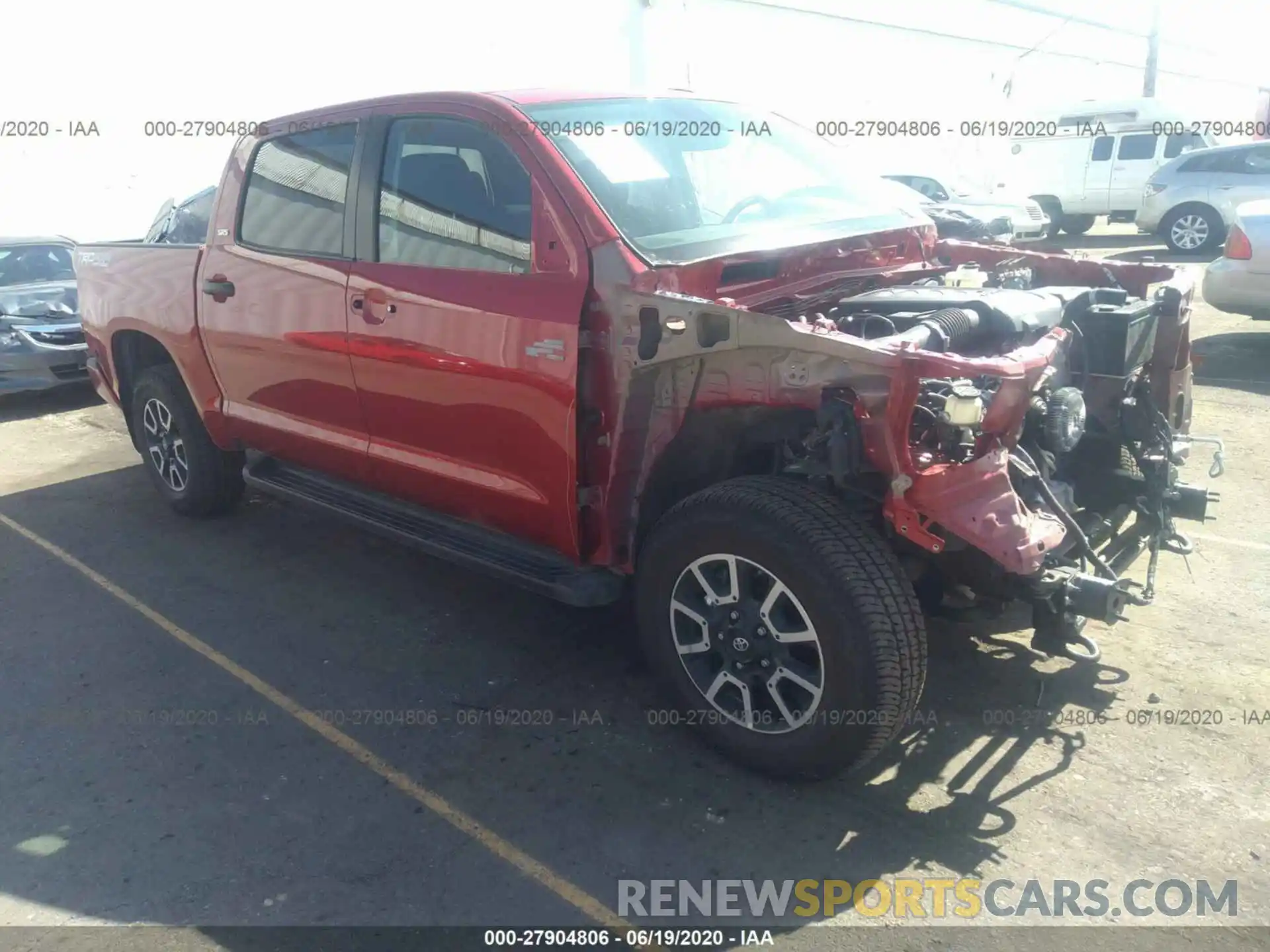 1 Photograph of a damaged car 5TFDY5F11LX872657 TOYOTA TUNDRA 2020