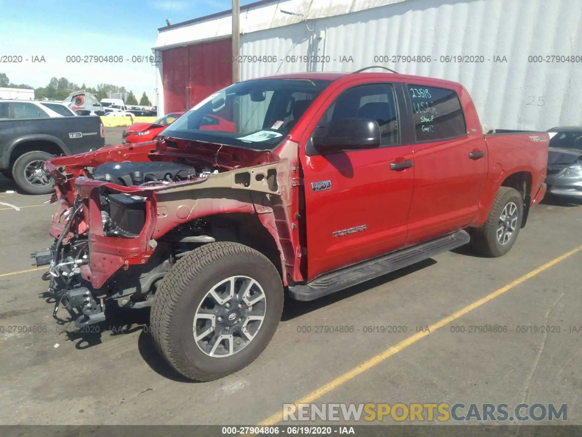 2 Photograph of a damaged car 5TFDY5F11LX872657 TOYOTA TUNDRA 2020