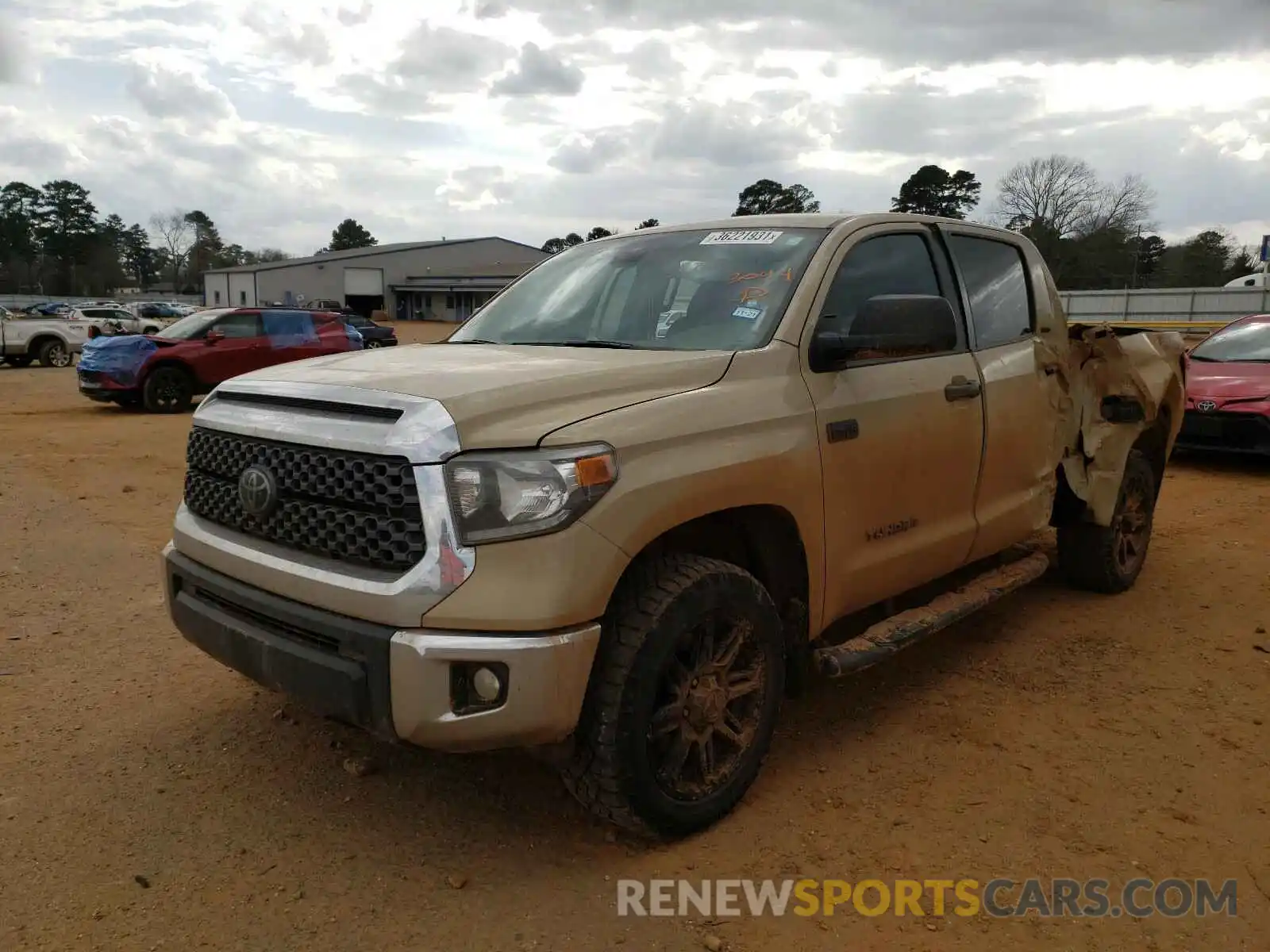 2 Photograph of a damaged car 5TFDY5F11LX883044 TOYOTA TUNDRA 2020