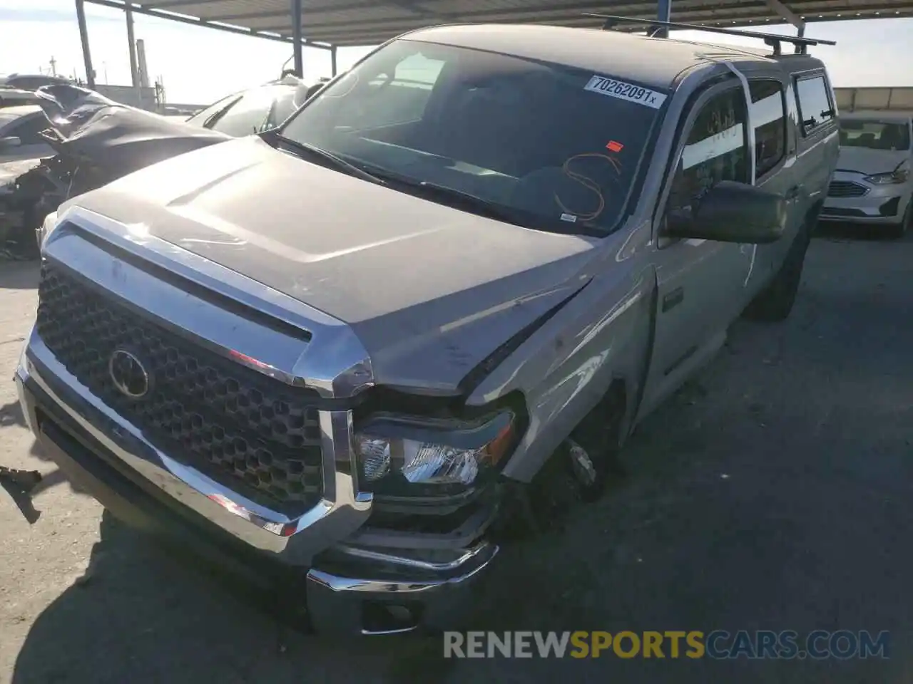 2 Photograph of a damaged car 5TFDY5F11LX889927 TOYOTA TUNDRA 2020