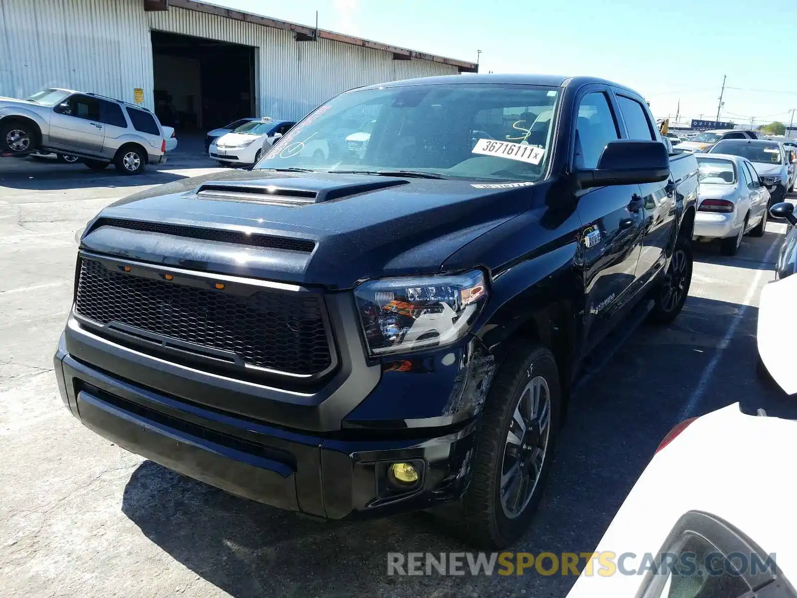 2 Photograph of a damaged car 5TFDY5F11LX903759 TOYOTA TUNDRA 2020