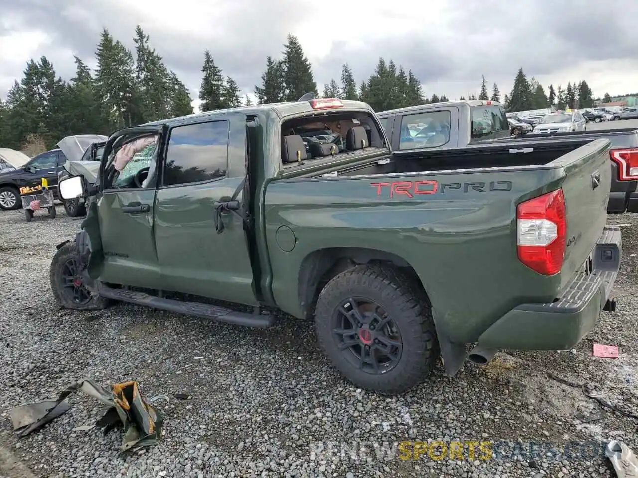 2 Photograph of a damaged car 5TFDY5F11LX924854 TOYOTA TUNDRA 2020