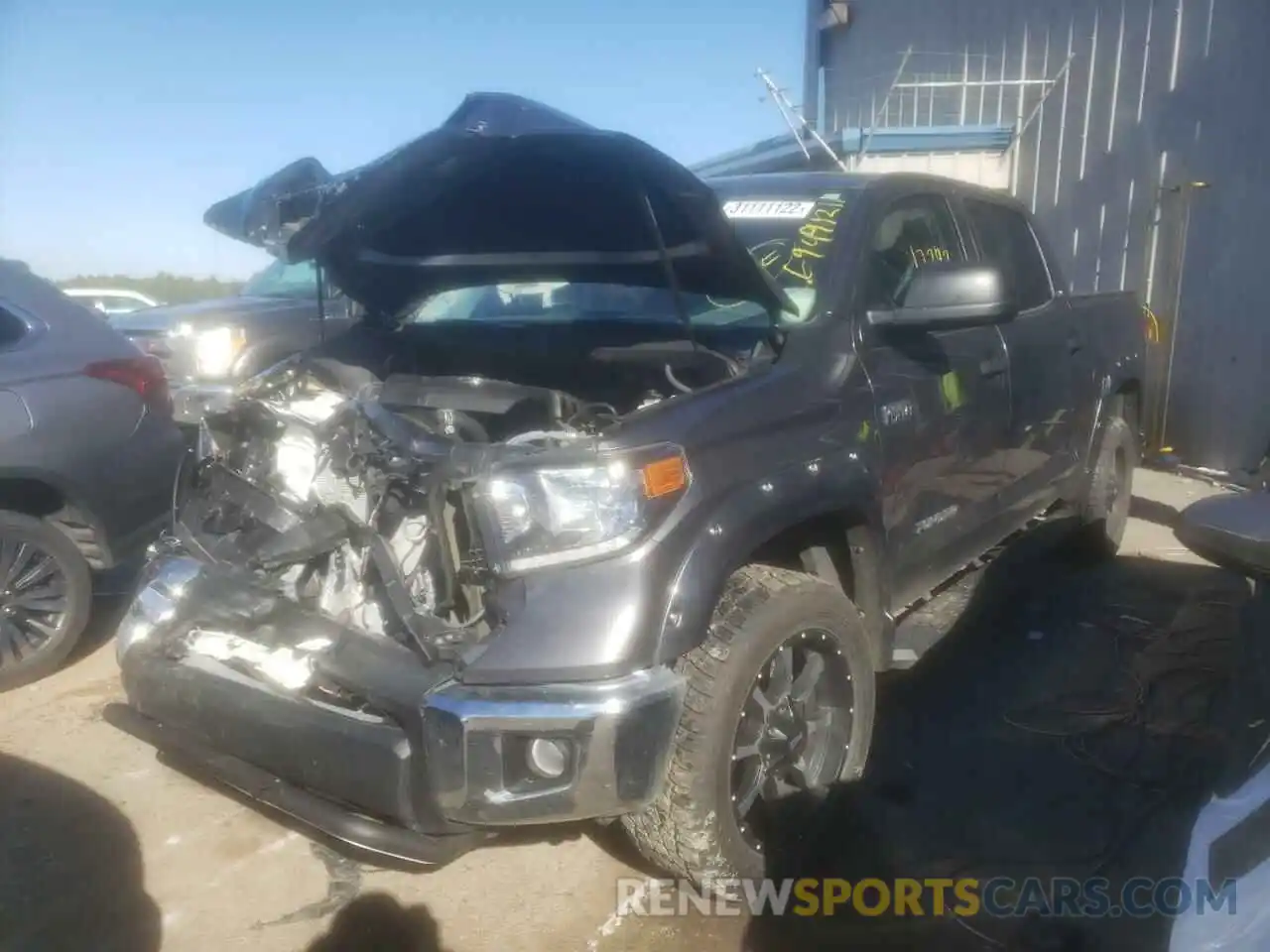 2 Photograph of a damaged car 5TFDY5F12LX918741 TOYOTA TUNDRA 2020