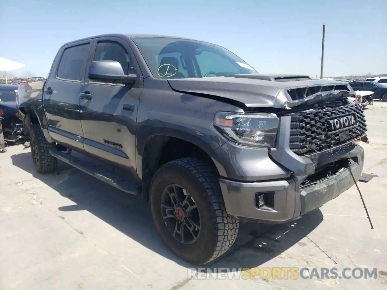 1 Photograph of a damaged car 5TFDY5F12LX930999 TOYOTA TUNDRA 2020