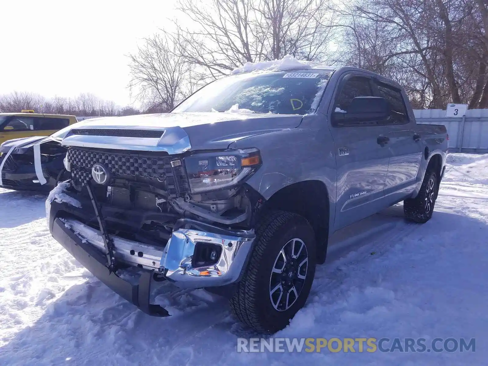 2 Photograph of a damaged car 5TFDY5F13LX907361 TOYOTA TUNDRA 2020