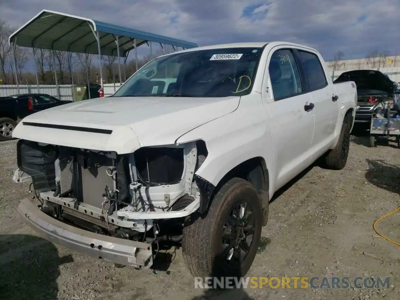 2 Photograph of a damaged car 5TFDY5F13LX914889 TOYOTA TUNDRA 2020