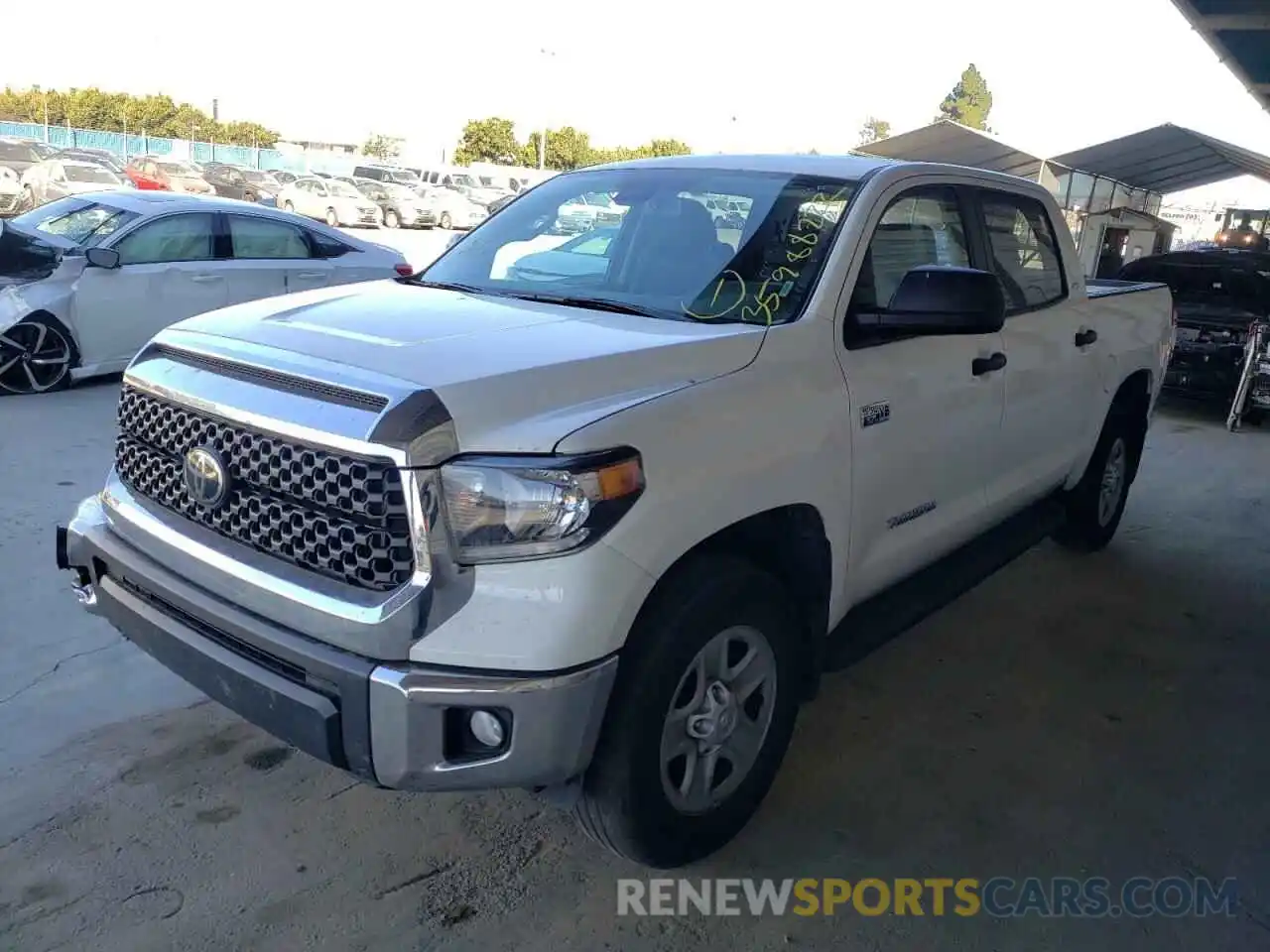 2 Photograph of a damaged car 5TFDY5F13LX933748 TOYOTA TUNDRA 2020