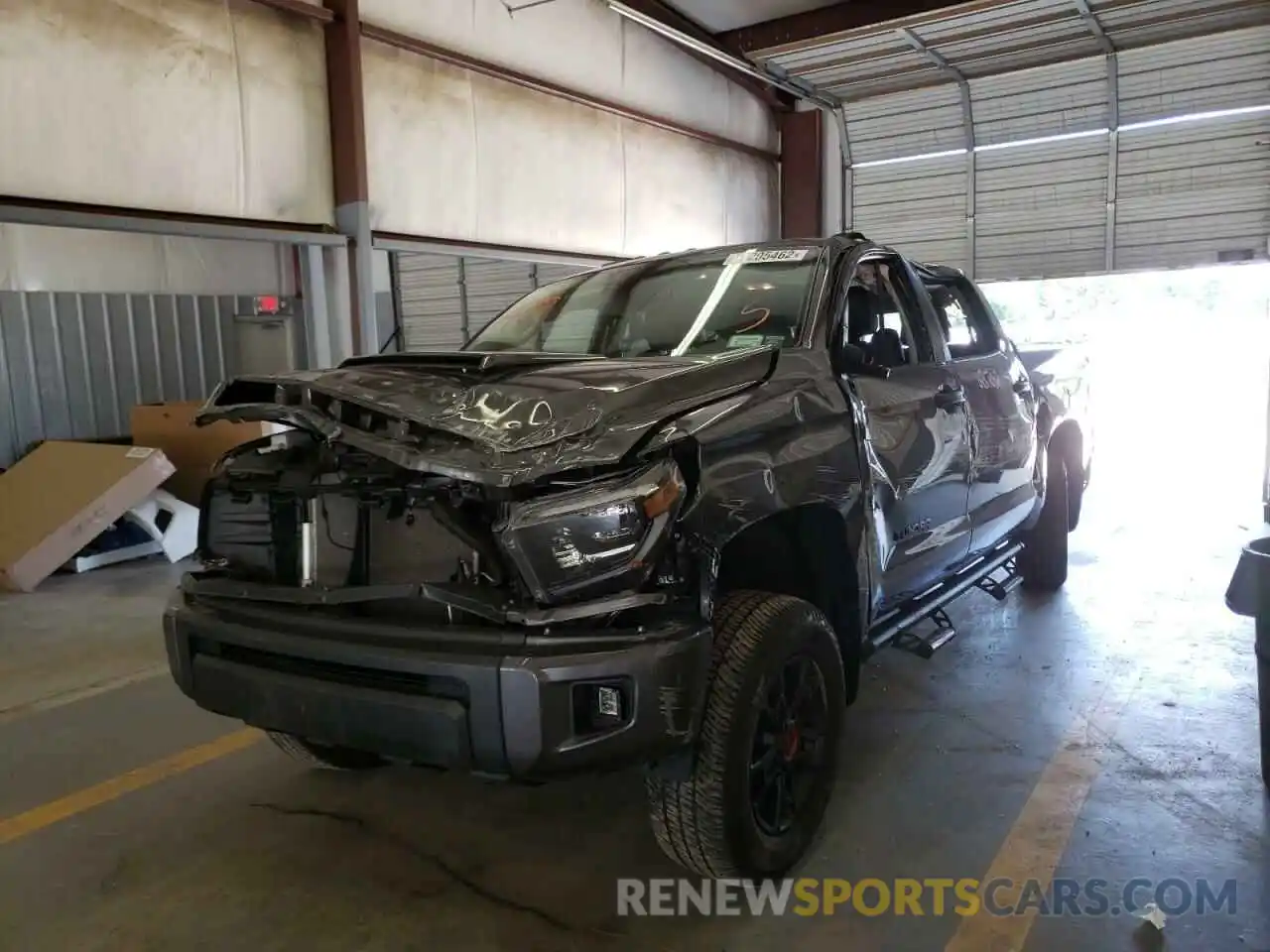 2 Photograph of a damaged car 5TFDY5F13LX945365 TOYOTA TUNDRA 2020