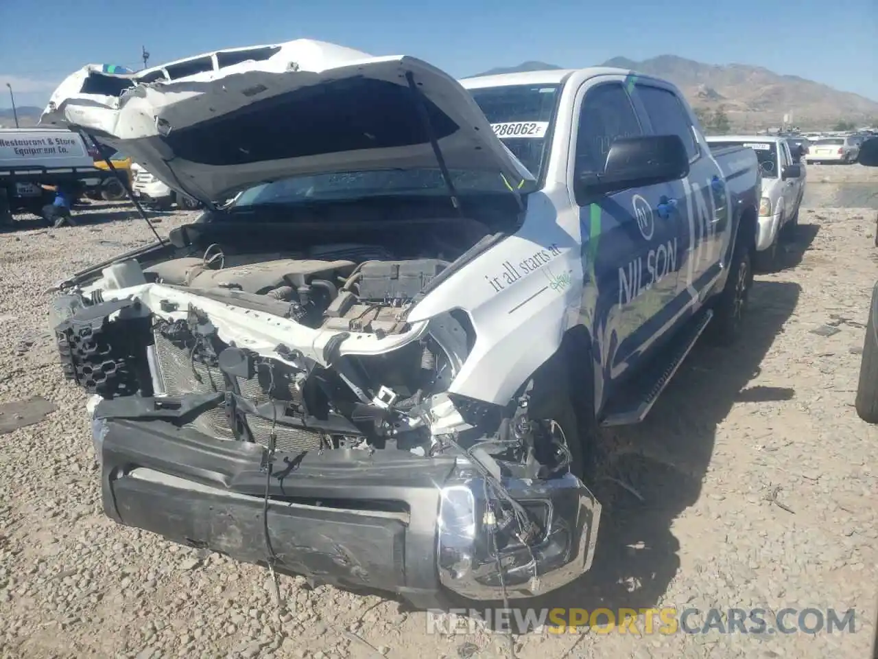 2 Photograph of a damaged car 5TFDY5F14LX880249 TOYOTA TUNDRA 2020