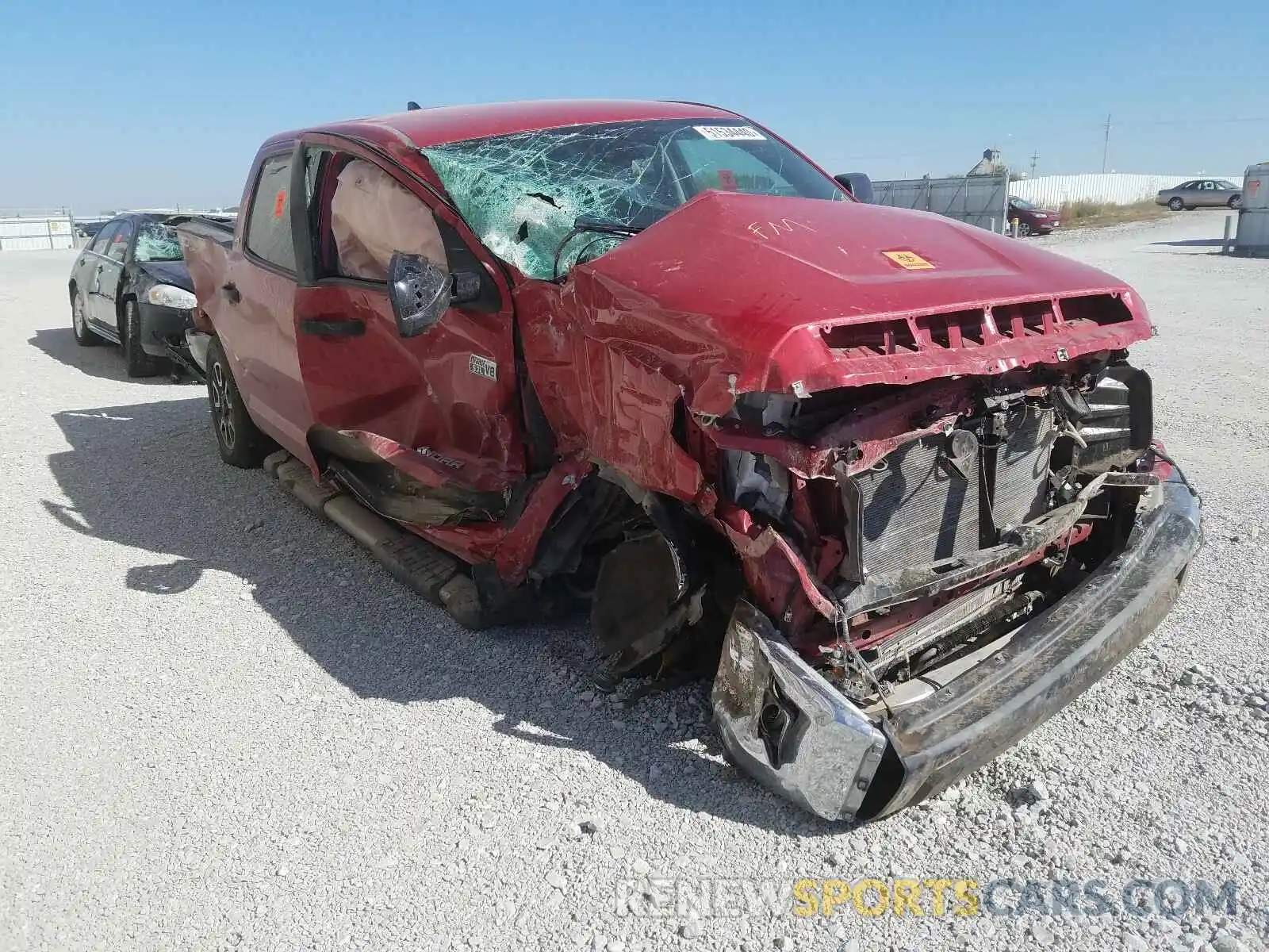 1 Photograph of a damaged car 5TFDY5F14LX882597 TOYOTA TUNDRA 2020