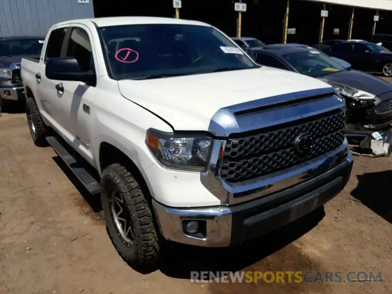 1 Photograph of a damaged car 5TFDY5F14LX894670 TOYOTA TUNDRA 2020