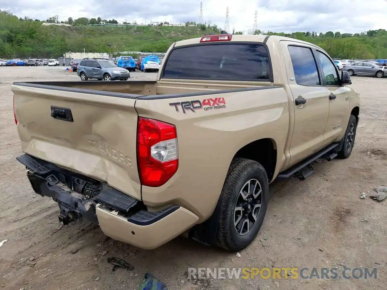 4 Photograph of a damaged car 5TFDY5F14LX897844 TOYOTA TUNDRA 2020