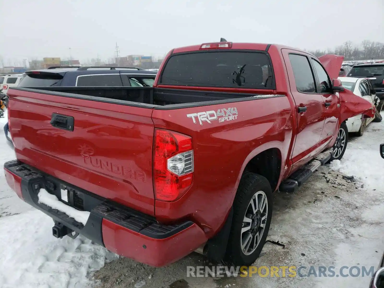 4 Photograph of a damaged car 5TFDY5F14LX900905 TOYOTA TUNDRA 2020