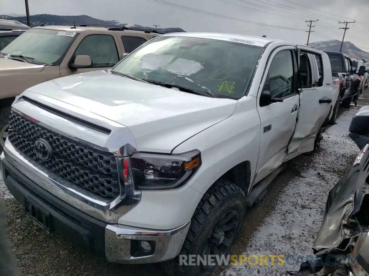 2 Photograph of a damaged car 5TFDY5F14LX912410 TOYOTA TUNDRA 2020