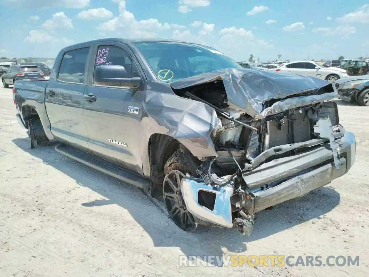 1 Photograph of a damaged car 5TFDY5F14LX948923 TOYOTA TUNDRA 2020