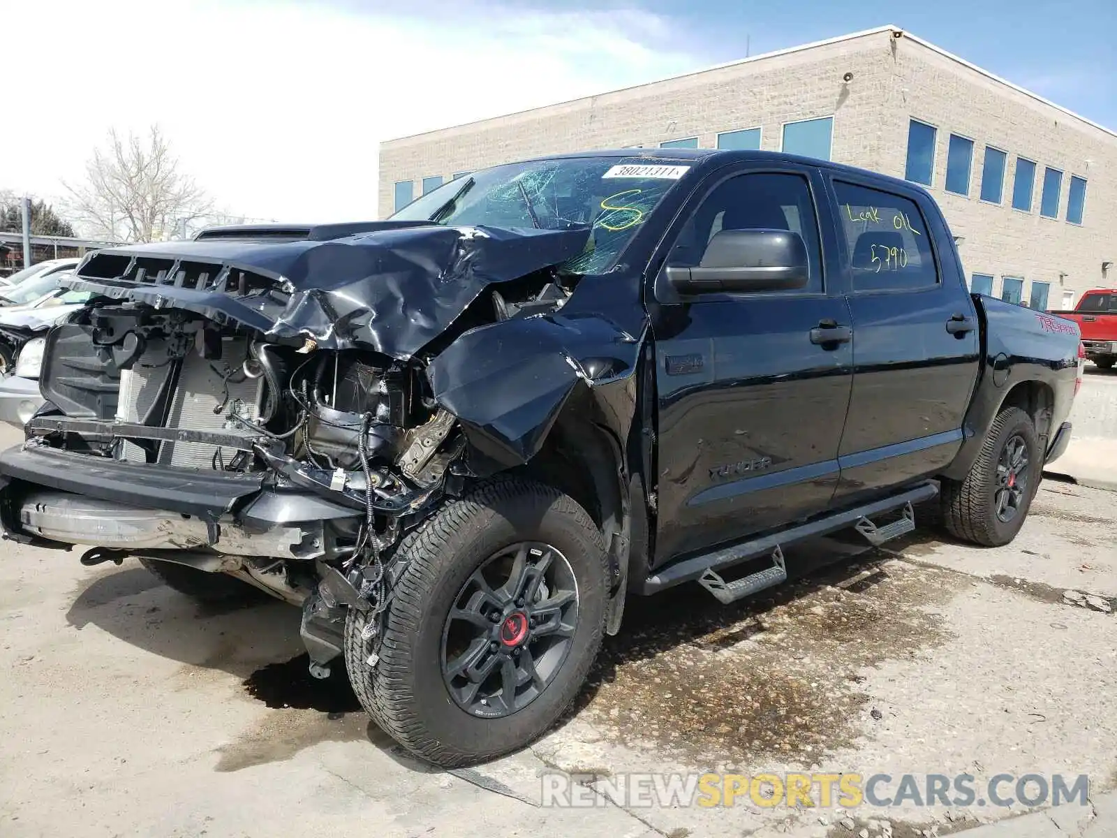 2 Photograph of a damaged car 5TFDY5F14LX950929 TOYOTA TUNDRA 2020