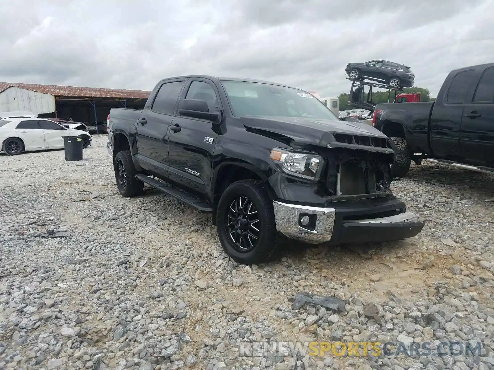 1 Photograph of a damaged car 5TFDY5F15LX884603 TOYOTA TUNDRA 2020