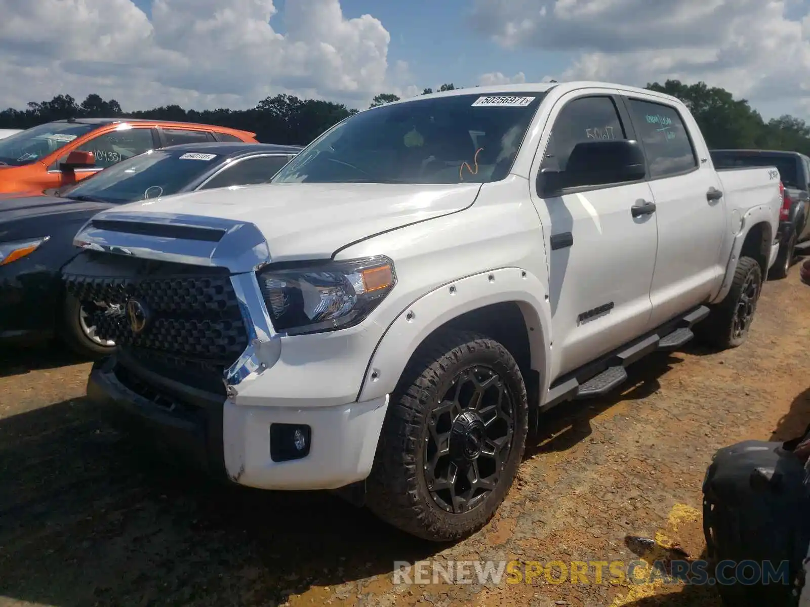 2 Photograph of a damaged car 5TFDY5F15LX887419 TOYOTA TUNDRA 2020