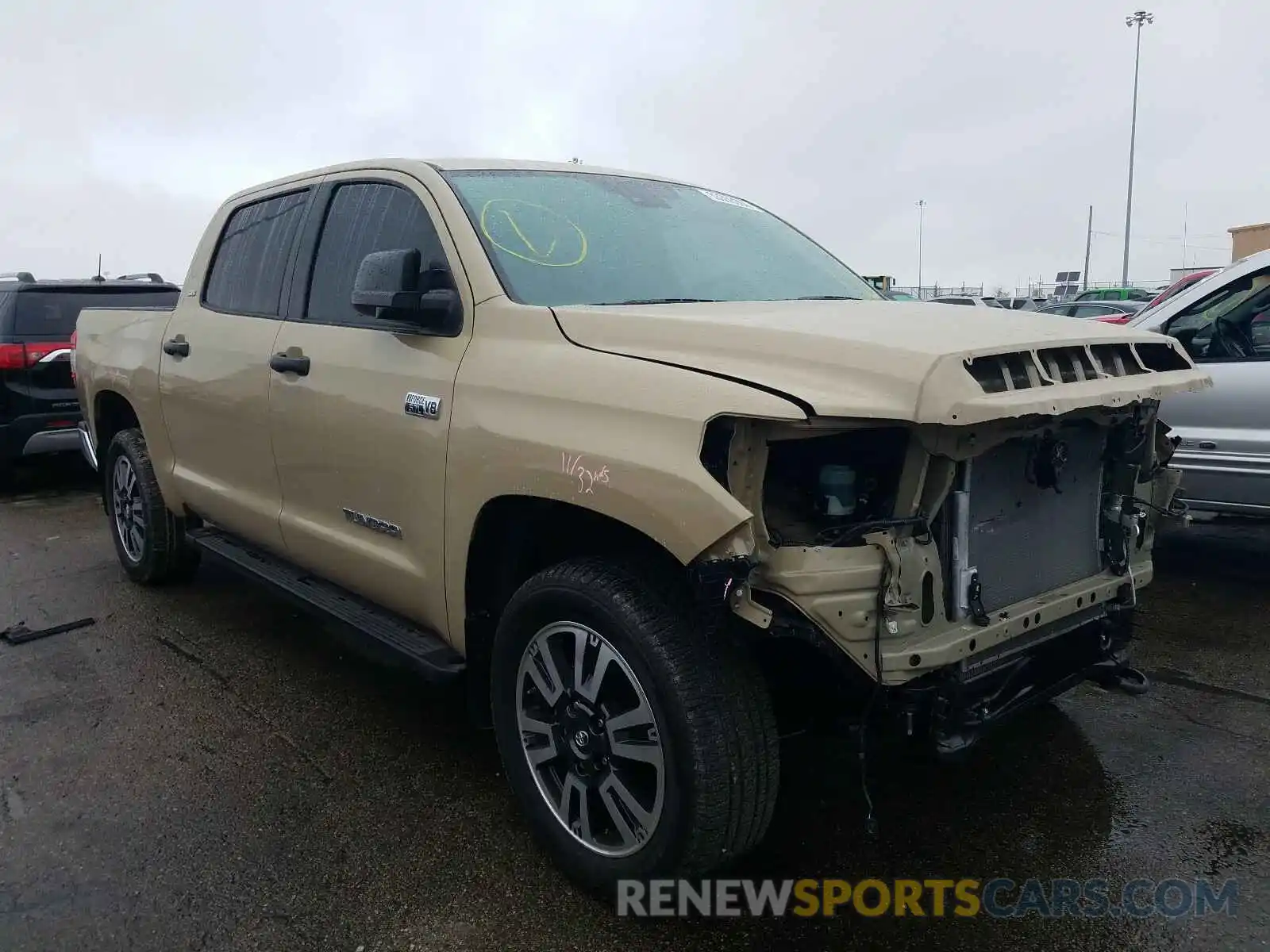 1 Photograph of a damaged car 5TFDY5F15LX917616 TOYOTA TUNDRA 2020