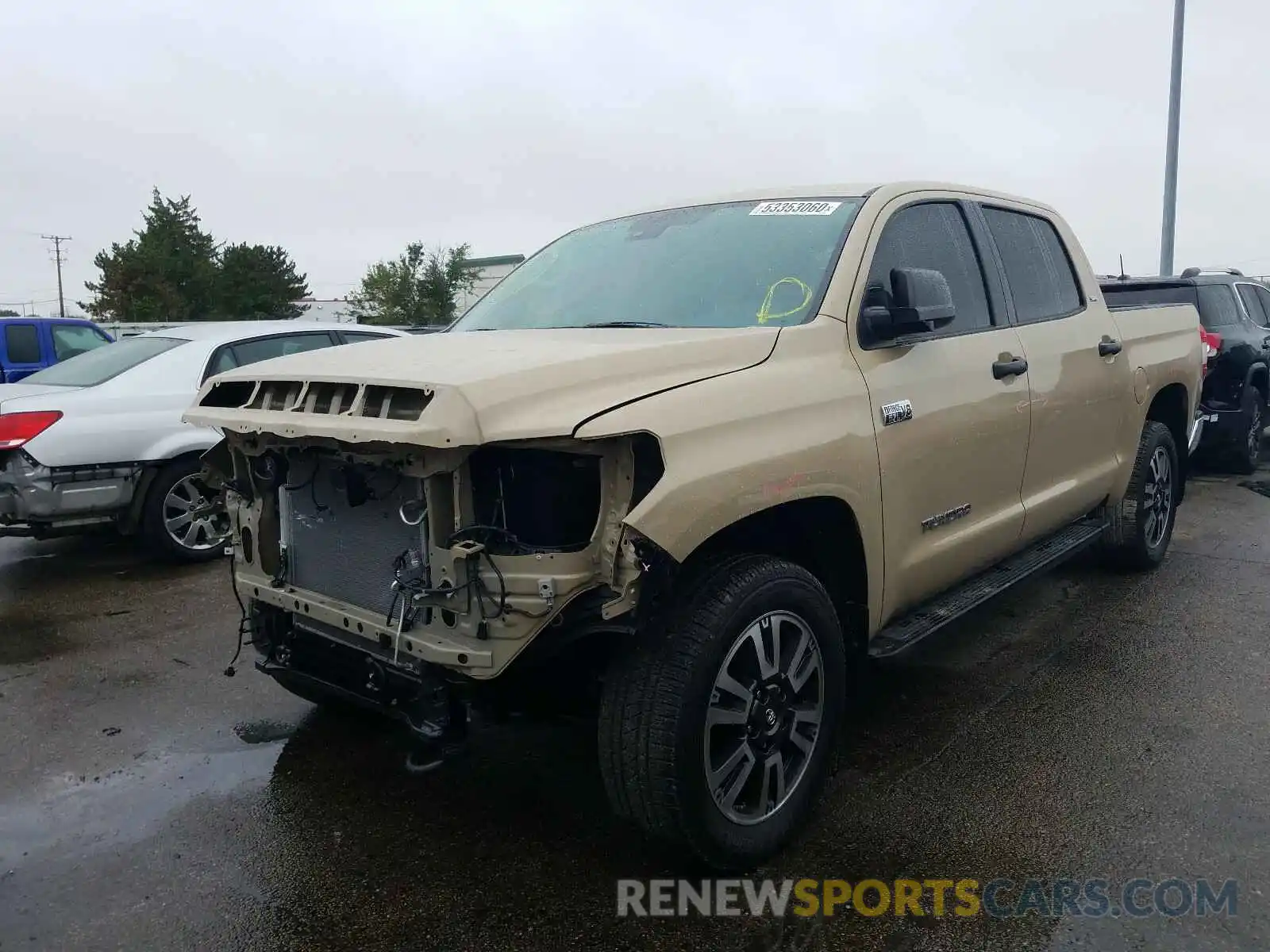 2 Photograph of a damaged car 5TFDY5F15LX917616 TOYOTA TUNDRA 2020