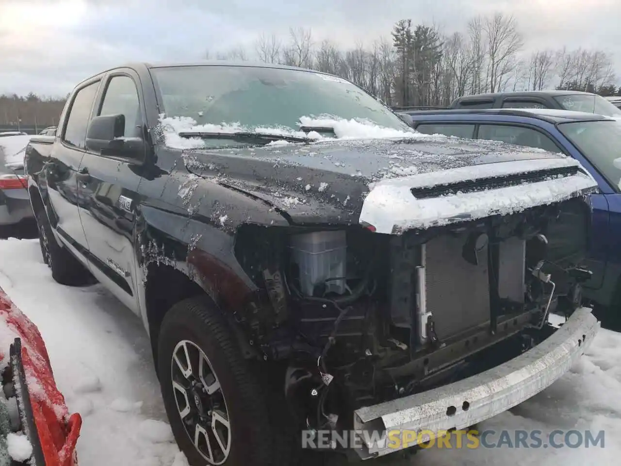 1 Photograph of a damaged car 5TFDY5F15LX947568 TOYOTA TUNDRA 2020