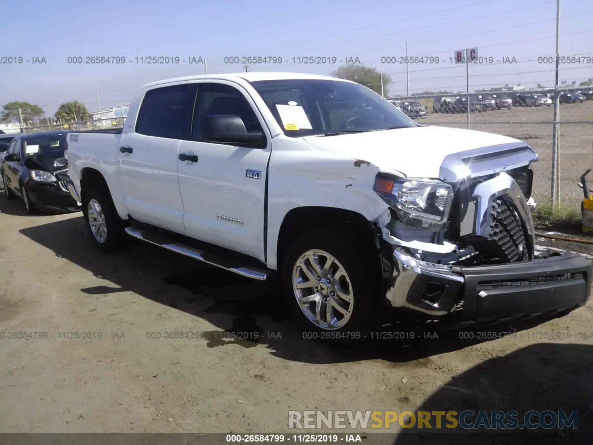 1 Photograph of a damaged car 5TFDY5F16LX871424 TOYOTA TUNDRA 2020