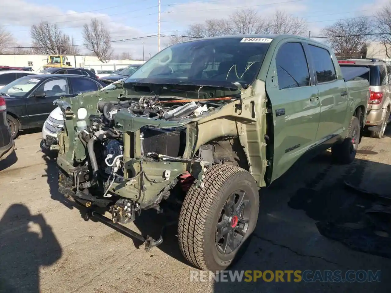 2 Photograph of a damaged car 5TFDY5F16LX882875 TOYOTA TUNDRA 2020