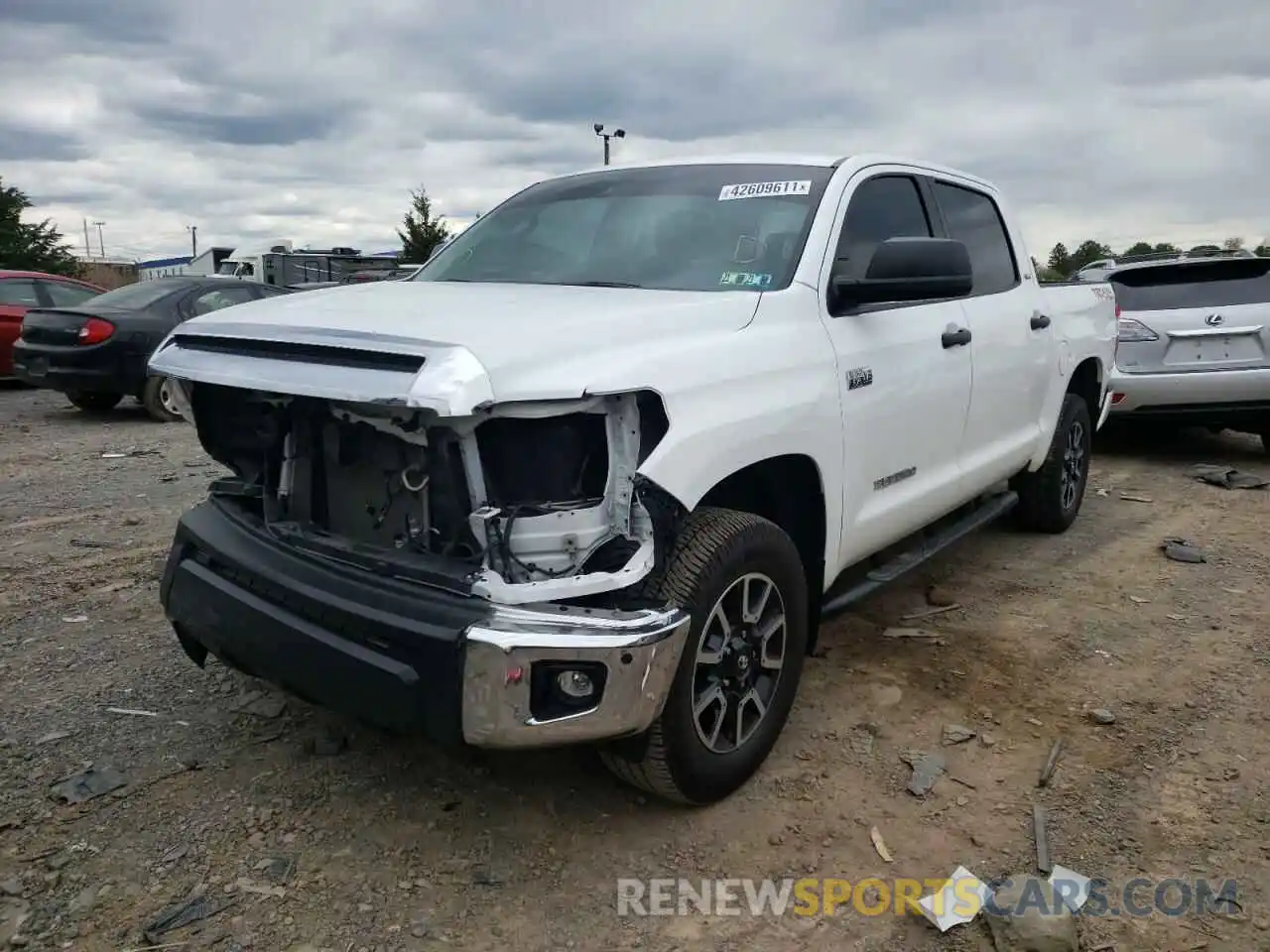 2 Photograph of a damaged car 5TFDY5F16LX897778 TOYOTA TUNDRA 2020