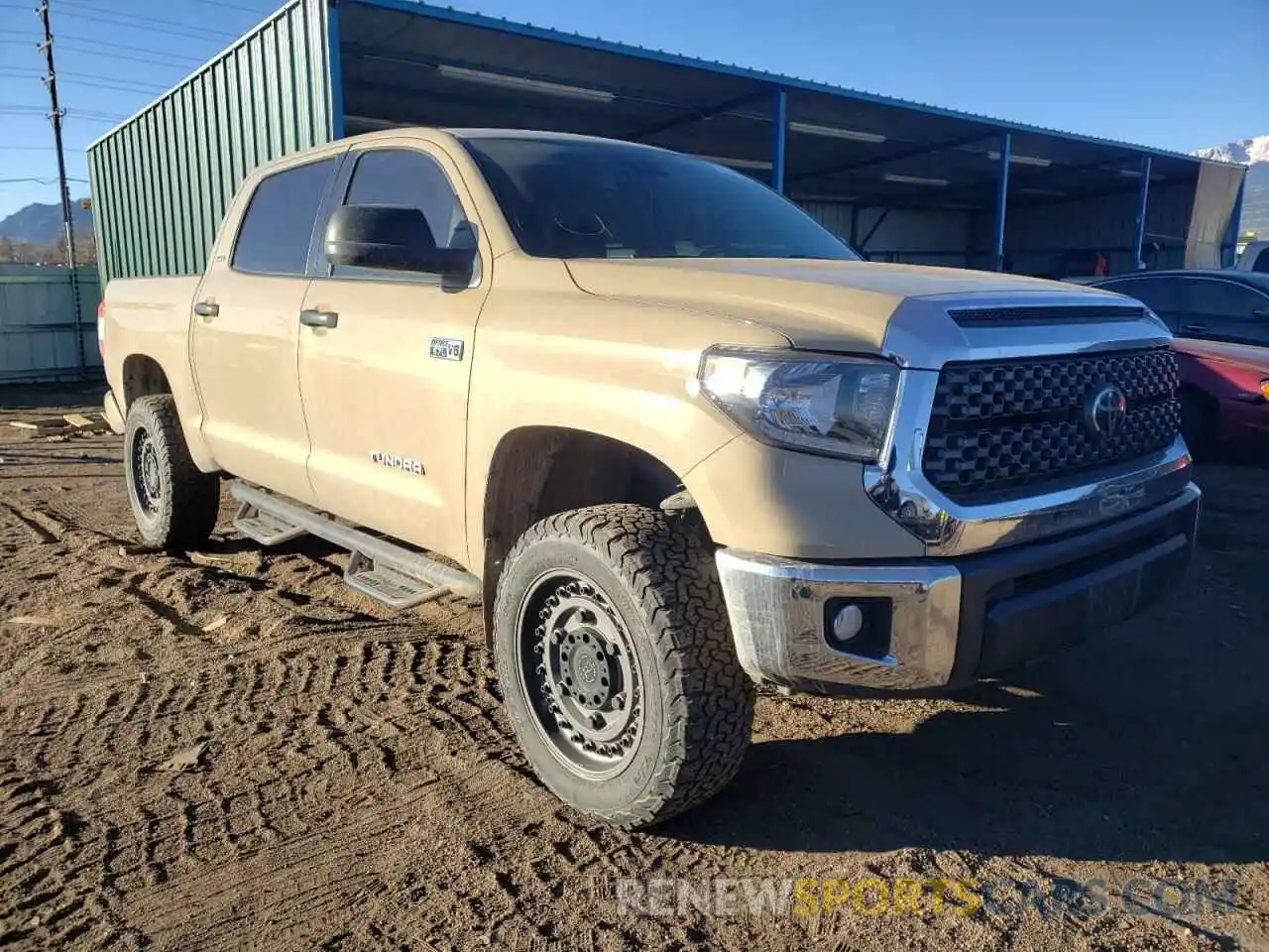 1 Photograph of a damaged car 5TFDY5F16LX929497 TOYOTA TUNDRA 2020