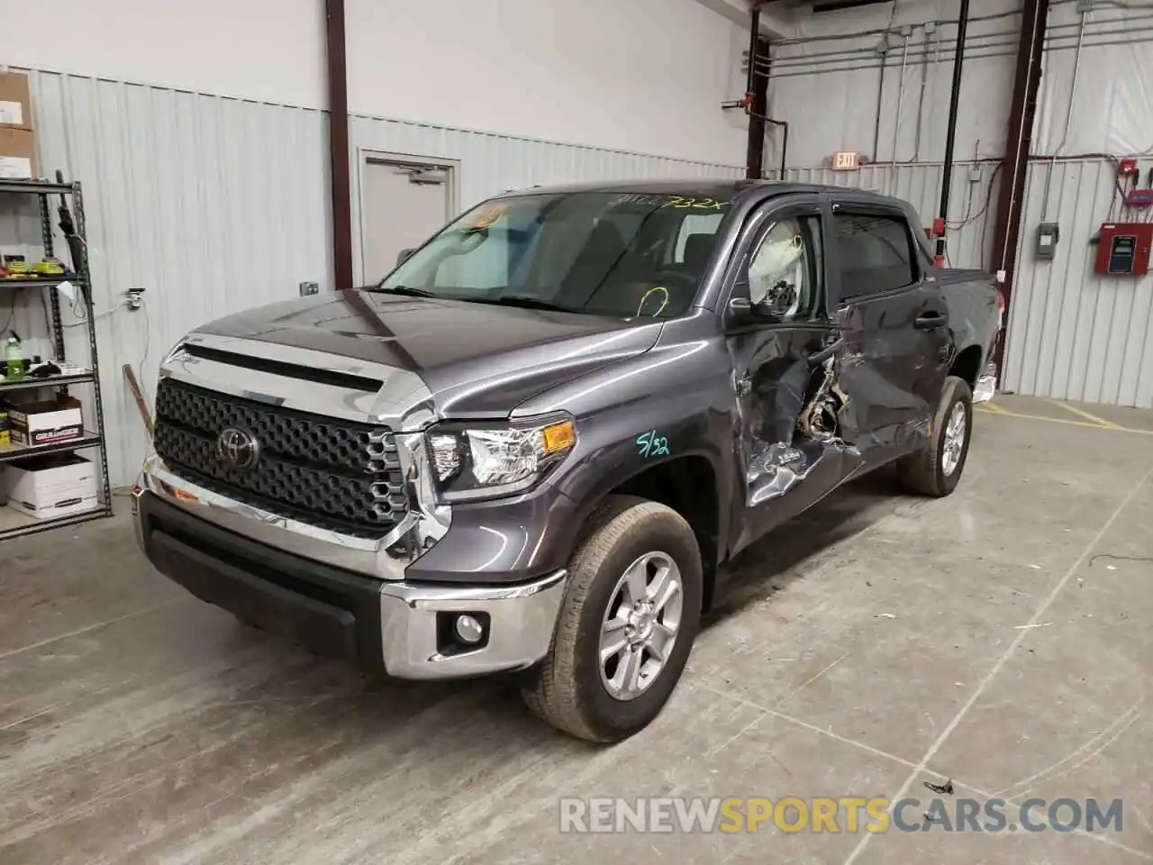 2 Photograph of a damaged car 5TFDY5F17LX873344 TOYOTA TUNDRA 2020