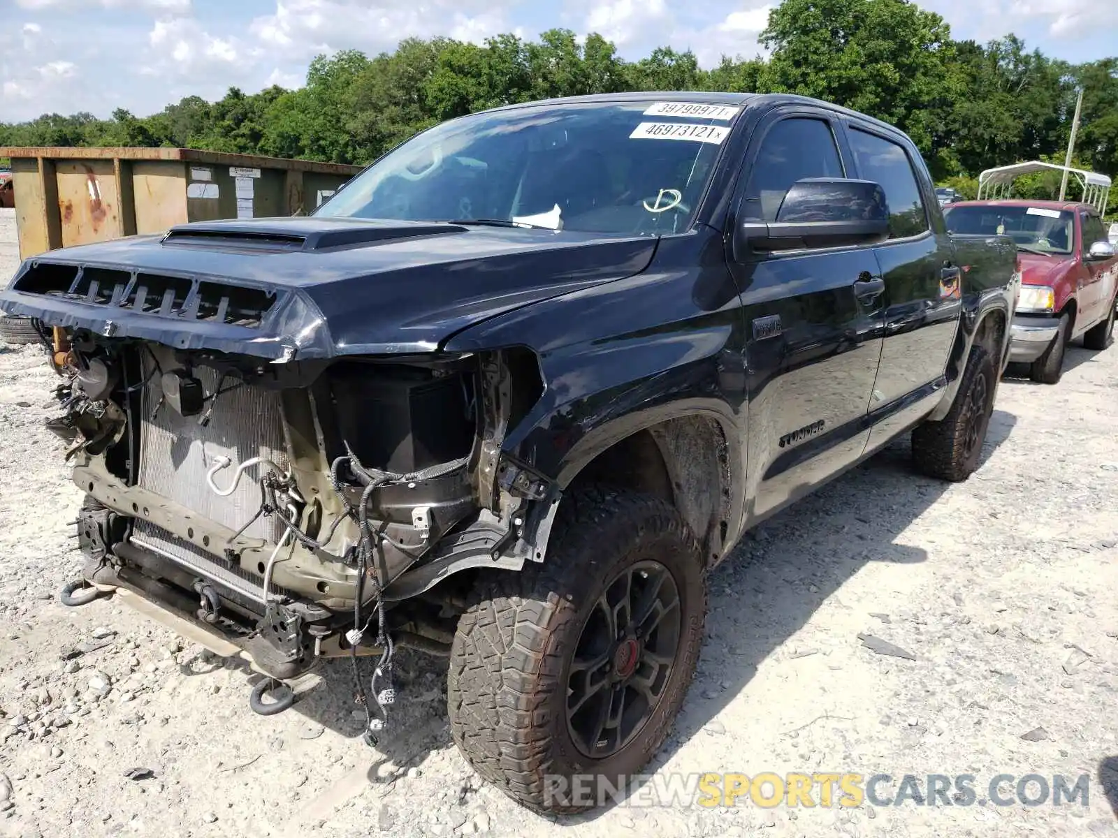 2 Photograph of a damaged car 5TFDY5F17LX897417 TOYOTA TUNDRA 2020