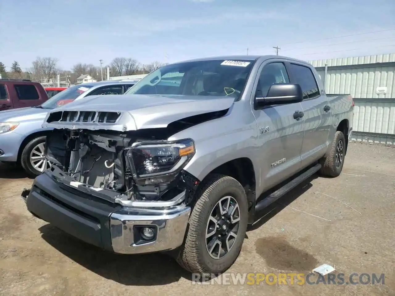 2 Photograph of a damaged car 5TFDY5F17LX903412 TOYOTA TUNDRA 2020