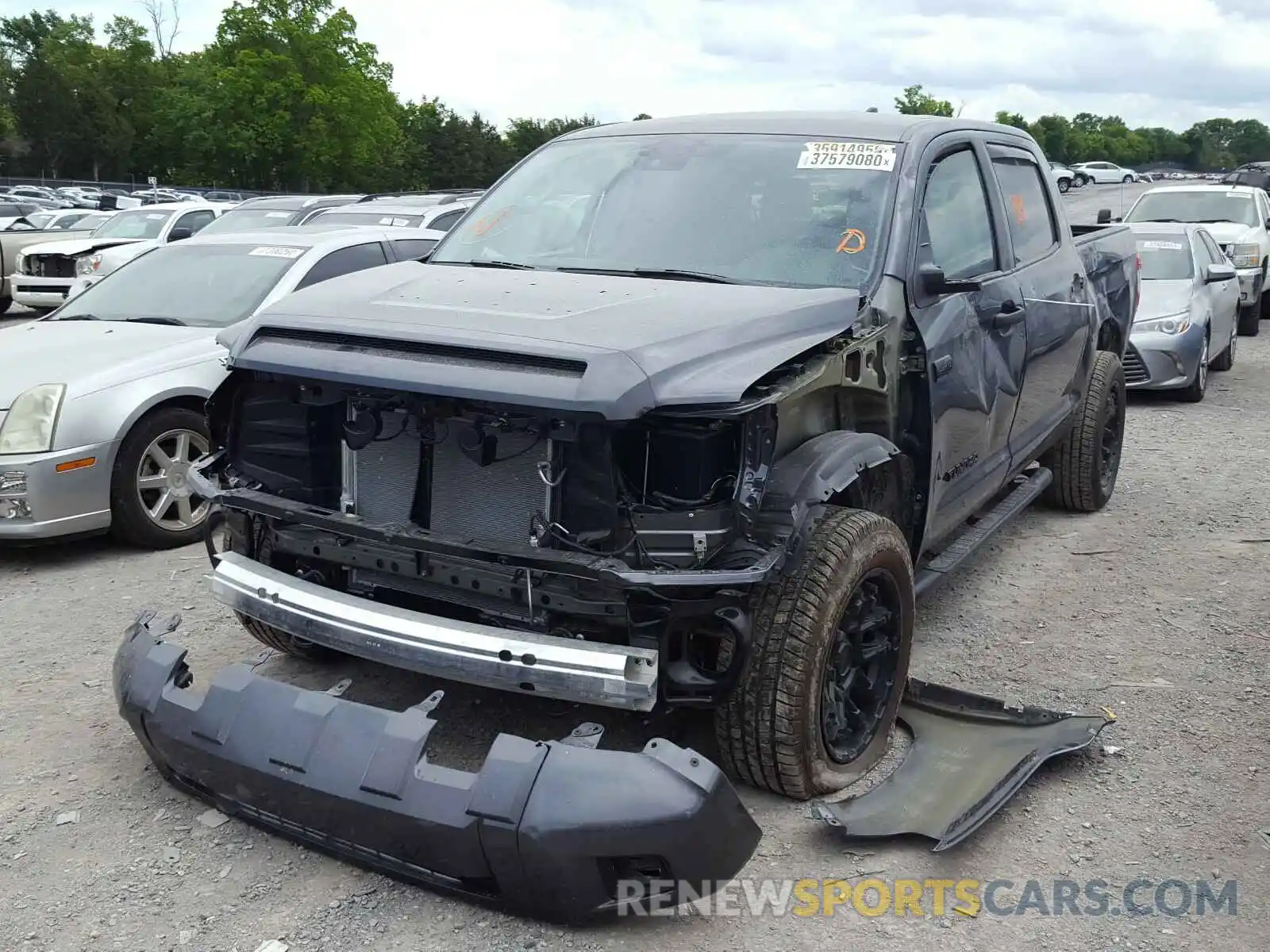 2 Photograph of a damaged car 5TFDY5F17LX918928 TOYOTA TUNDRA 2020