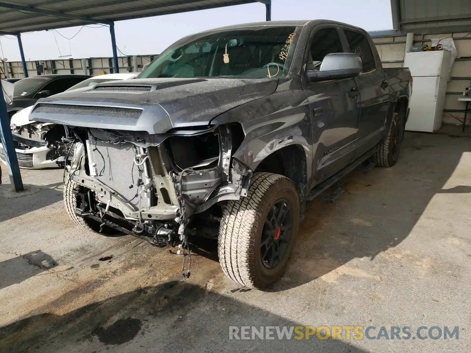 2 Photograph of a damaged car 5TFDY5F17LX928245 TOYOTA TUNDRA 2020