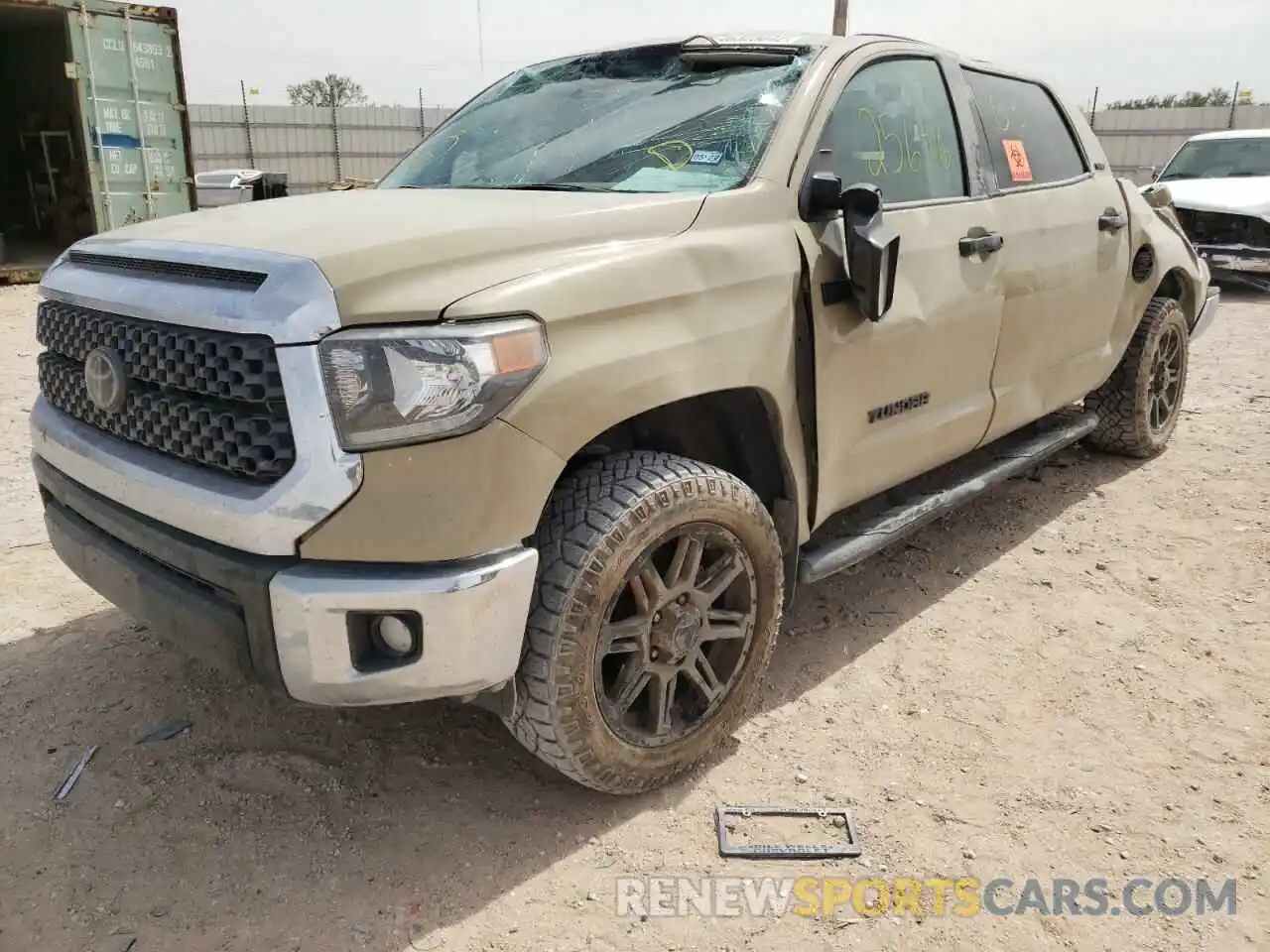 2 Photograph of a damaged car 5TFDY5F17LX936569 TOYOTA TUNDRA 2020