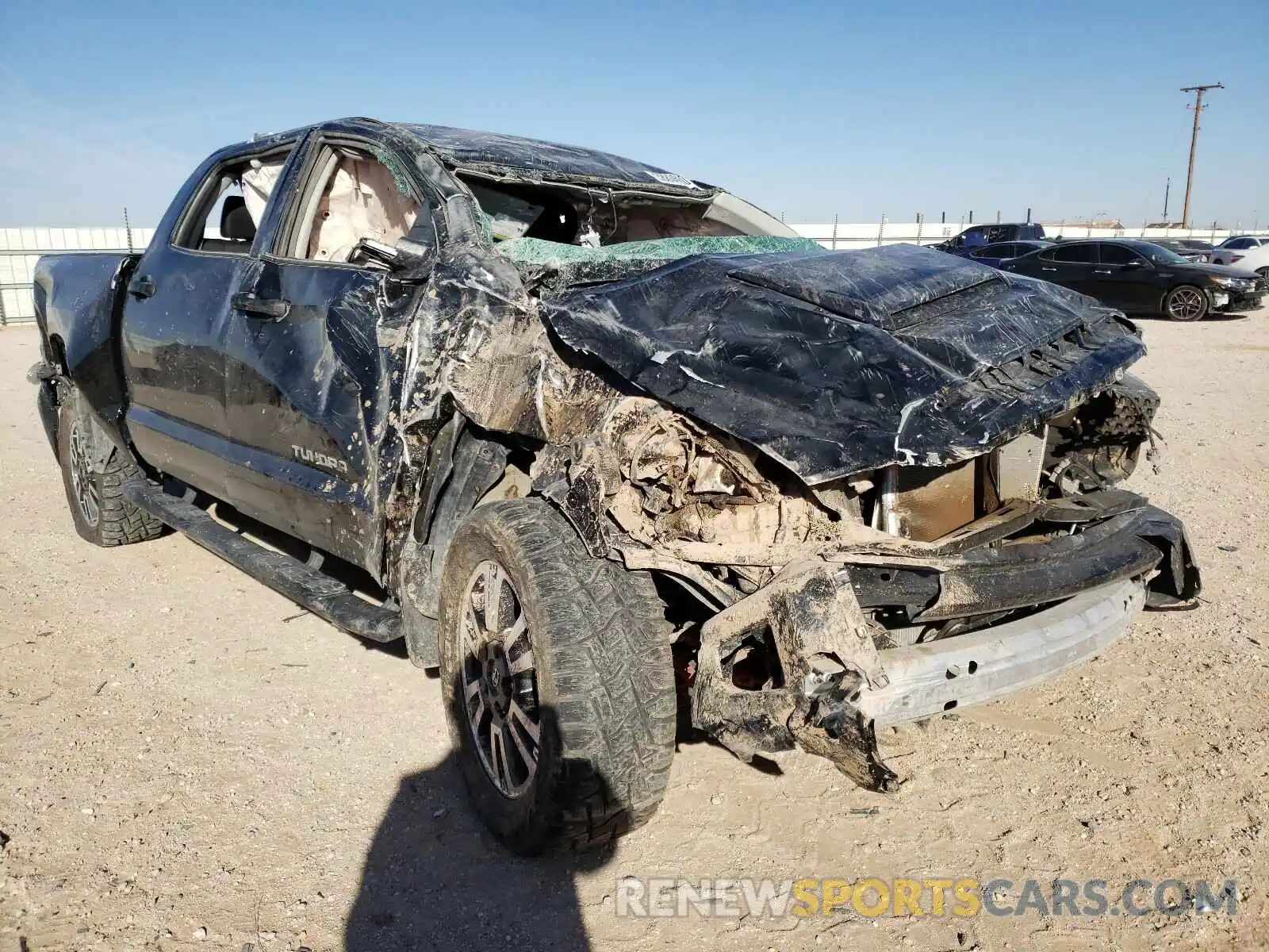 1 Photograph of a damaged car 5TFDY5F17LX941626 TOYOTA TUNDRA 2020