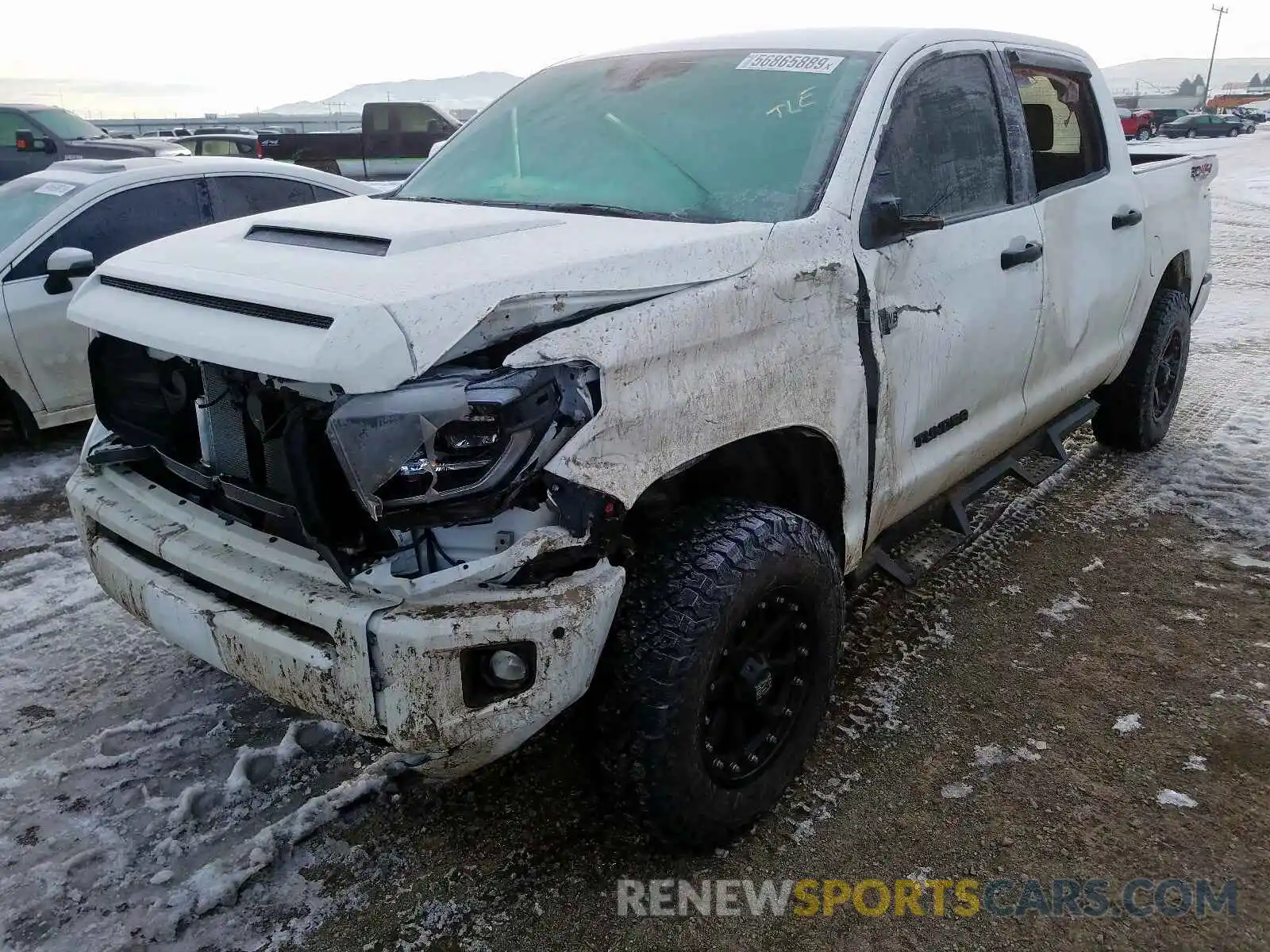 2 Photograph of a damaged car 5TFDY5F18LX877631 TOYOTA TUNDRA 2020