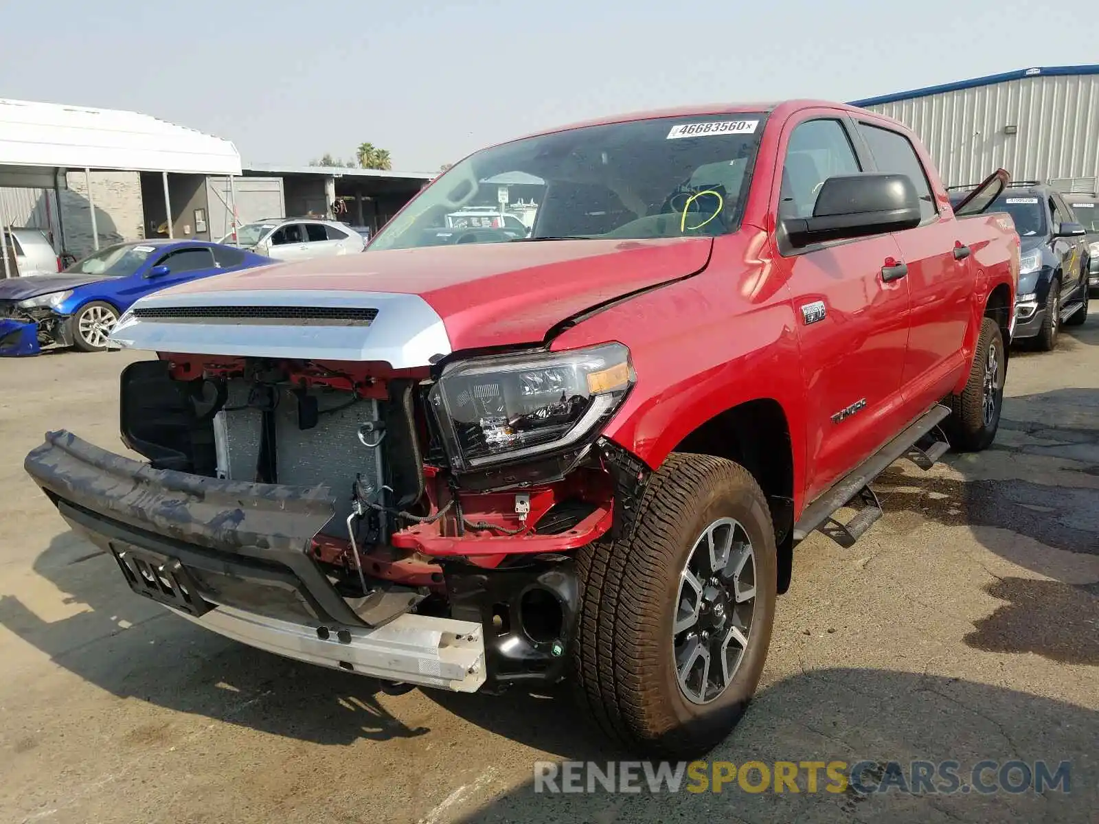 2 Photograph of a damaged car 5TFDY5F18LX910305 TOYOTA TUNDRA 2020