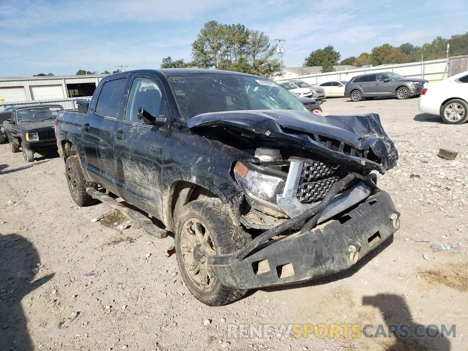 1 Photograph of a damaged car 5TFDY5F18LX921434 TOYOTA TUNDRA 2020