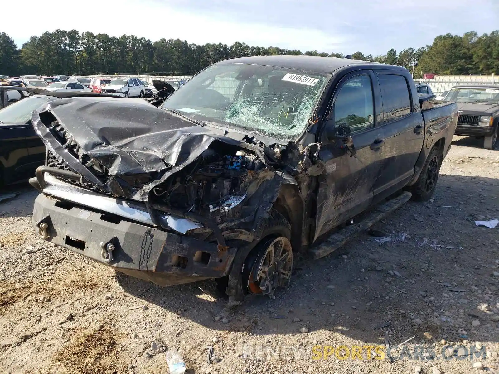 2 Photograph of a damaged car 5TFDY5F18LX921434 TOYOTA TUNDRA 2020