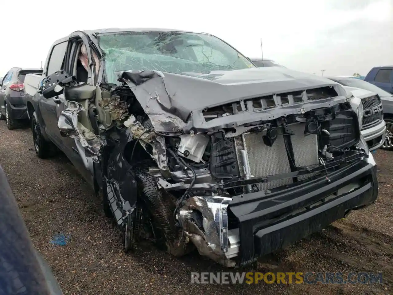 1 Photograph of a damaged car 5TFDY5F18LX923345 TOYOTA TUNDRA 2020