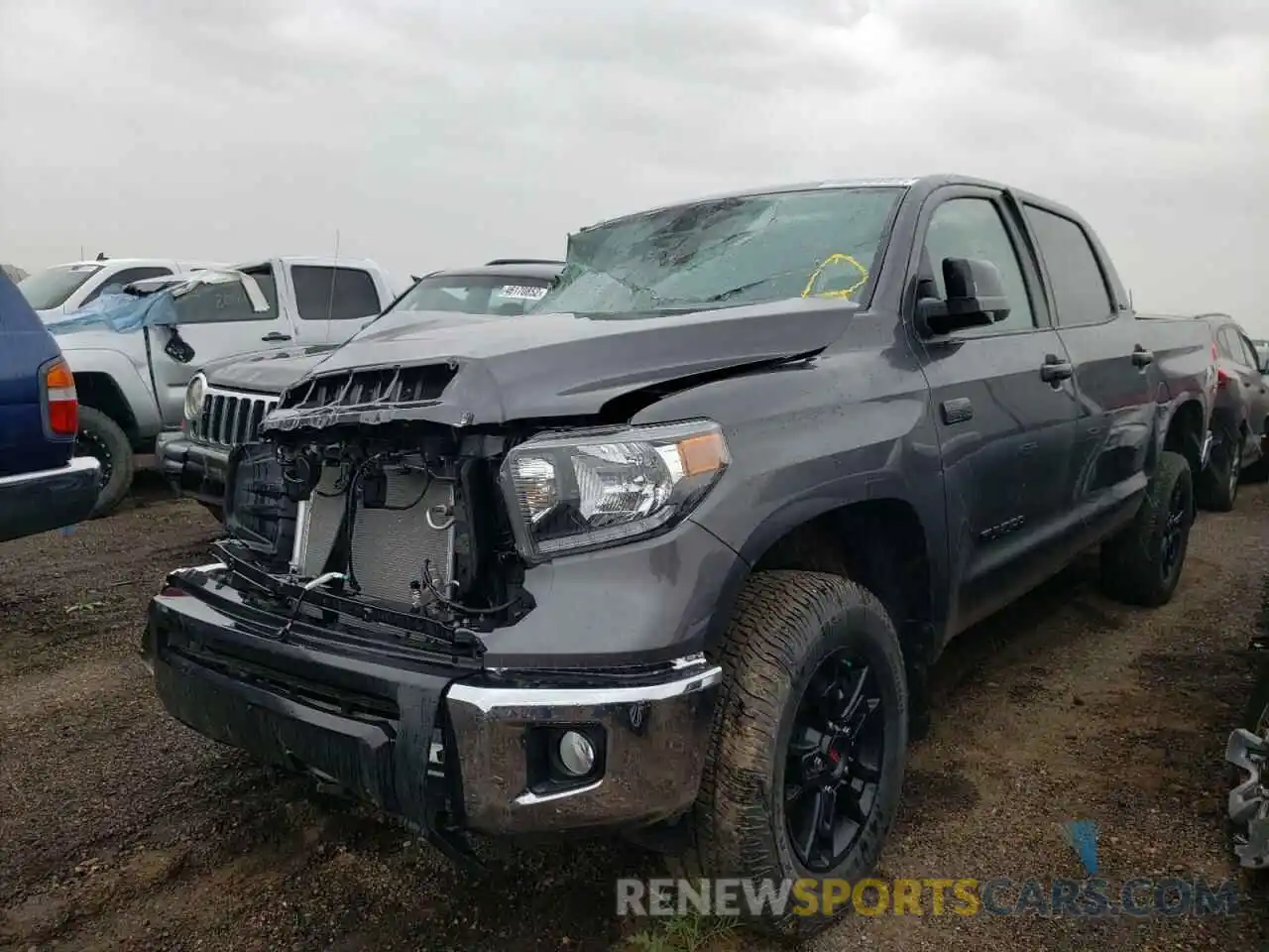 2 Photograph of a damaged car 5TFDY5F18LX923345 TOYOTA TUNDRA 2020