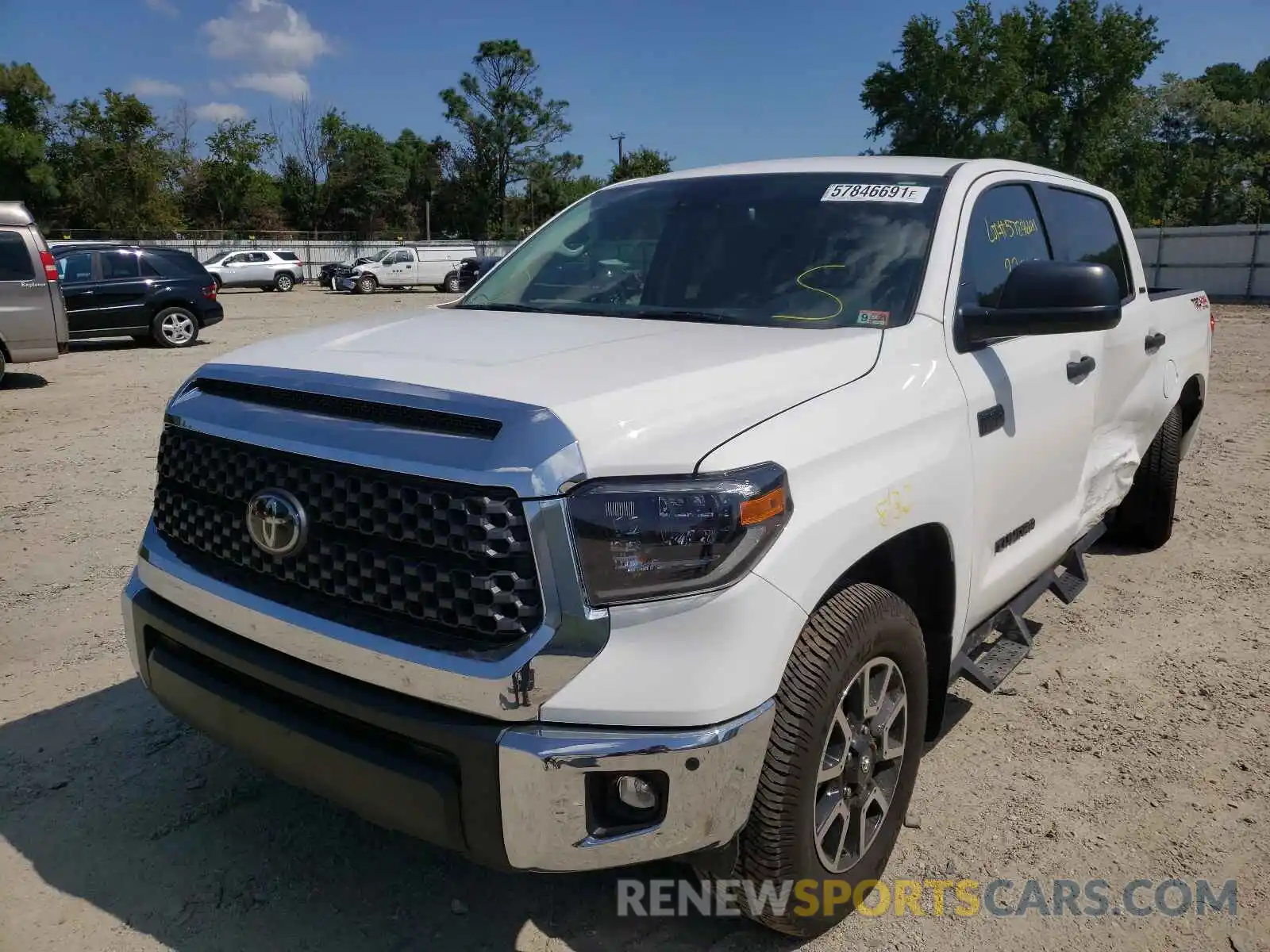 2 Photograph of a damaged car 5TFDY5F19LX872728 TOYOTA TUNDRA 2020