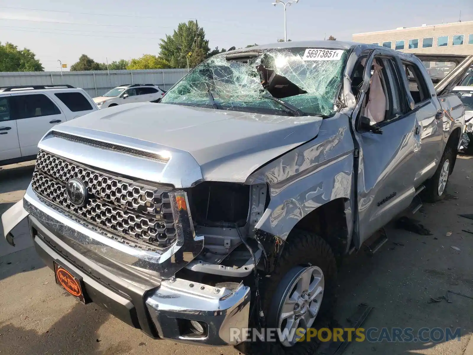 2 Photograph of a damaged car 5TFDY5F19LX888895 TOYOTA TUNDRA 2020