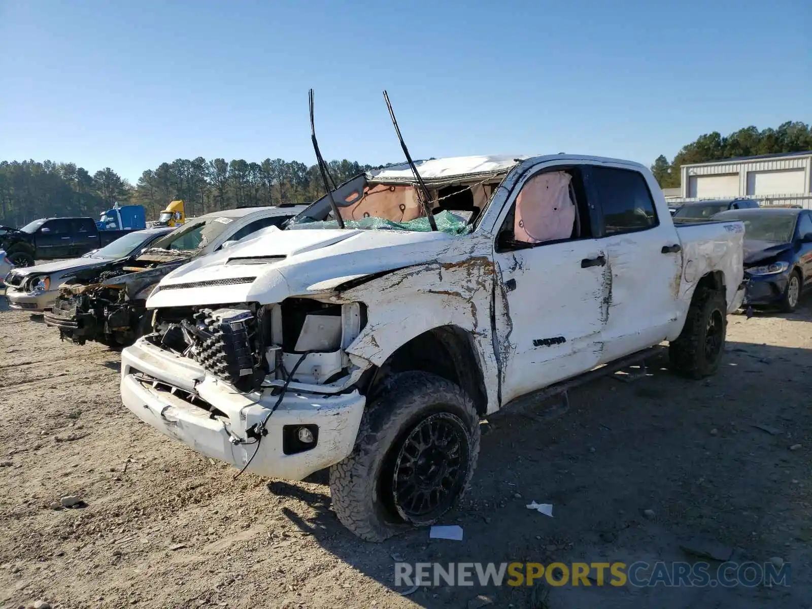 2 Photograph of a damaged car 5TFDY5F19LX891697 TOYOTA TUNDRA 2020