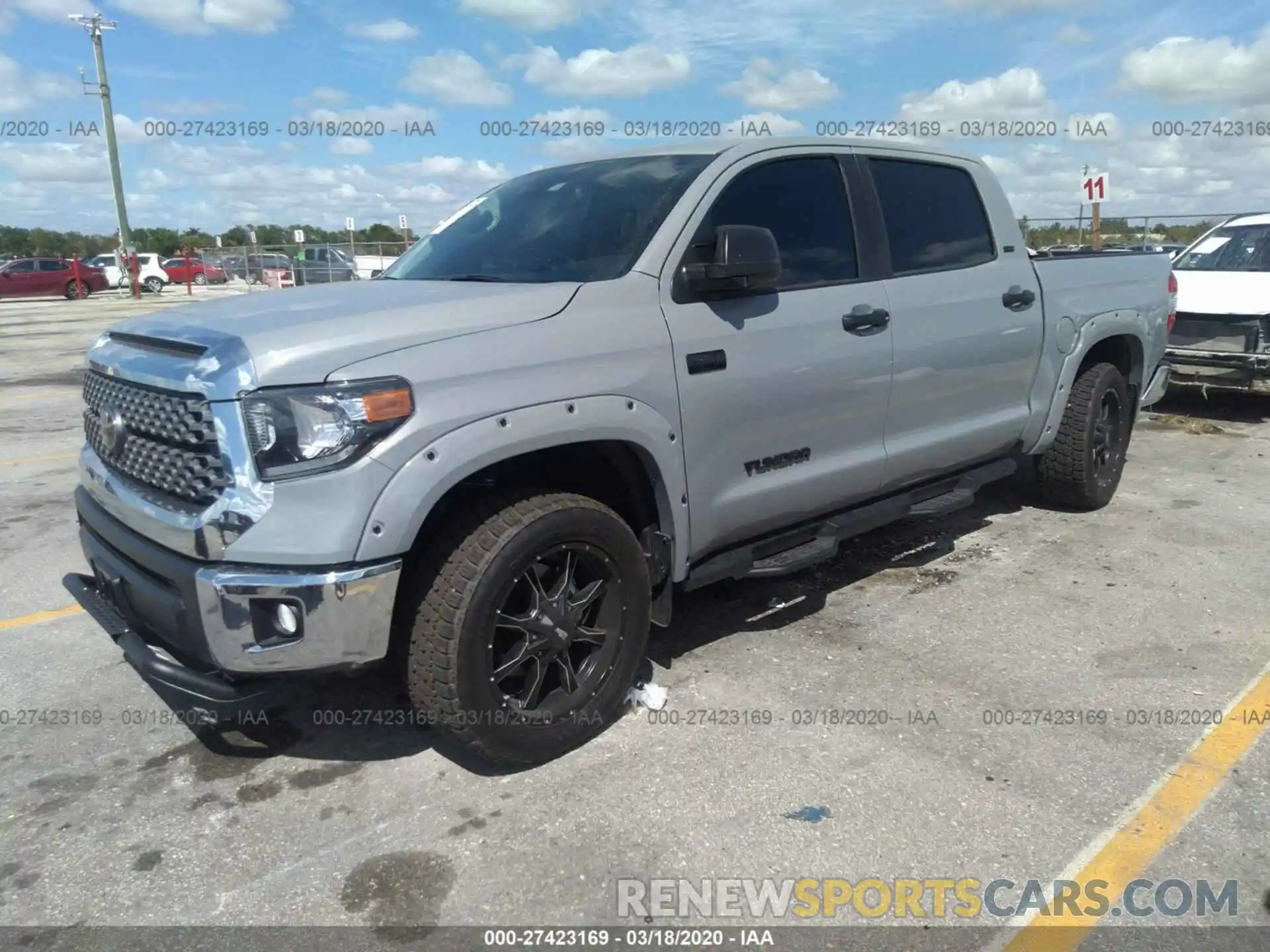 2 Photograph of a damaged car 5TFDY5F19LX914136 TOYOTA TUNDRA 2020