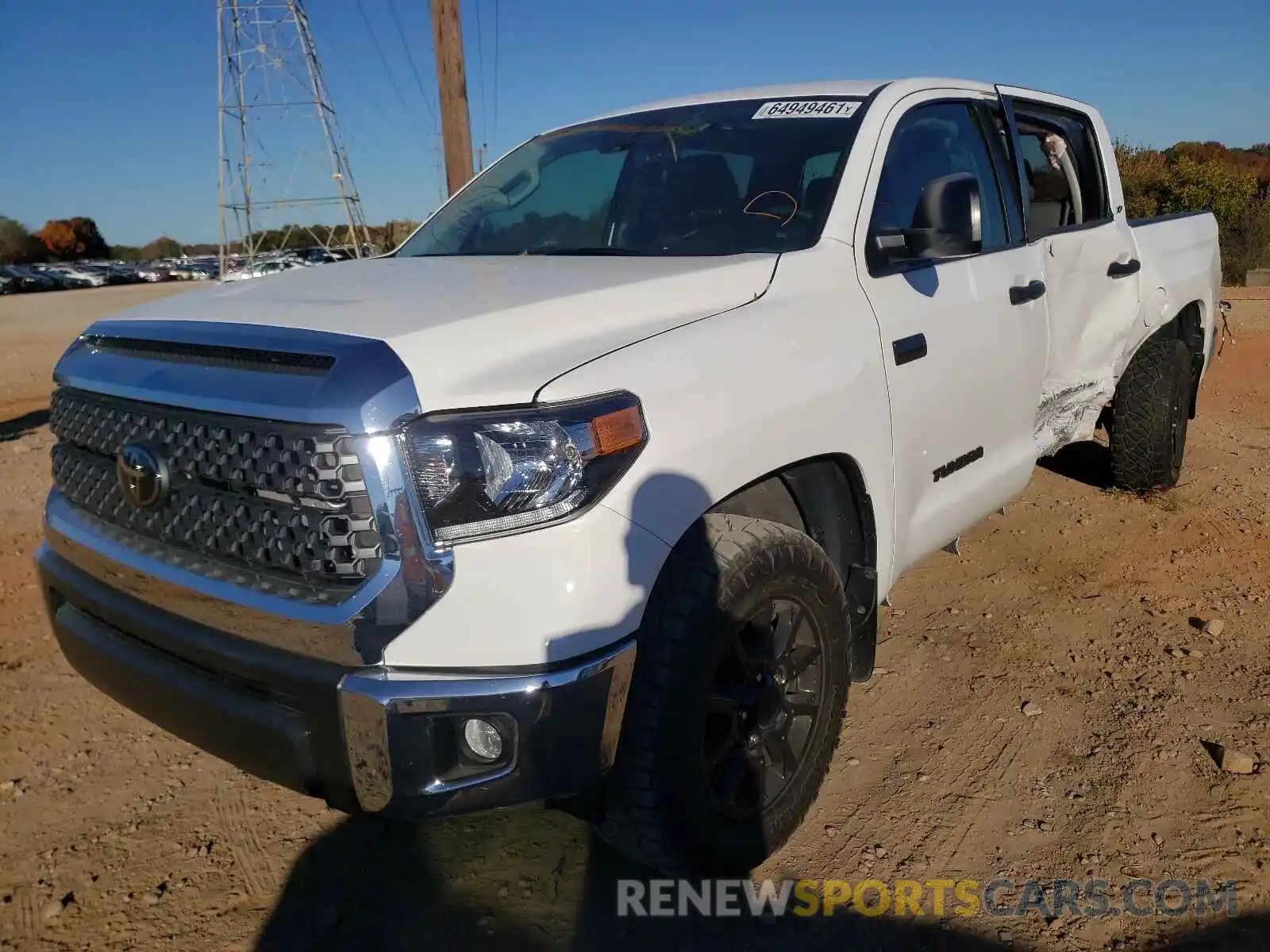 2 Photograph of a damaged car 5TFDY5F19LX946794 TOYOTA TUNDRA 2020